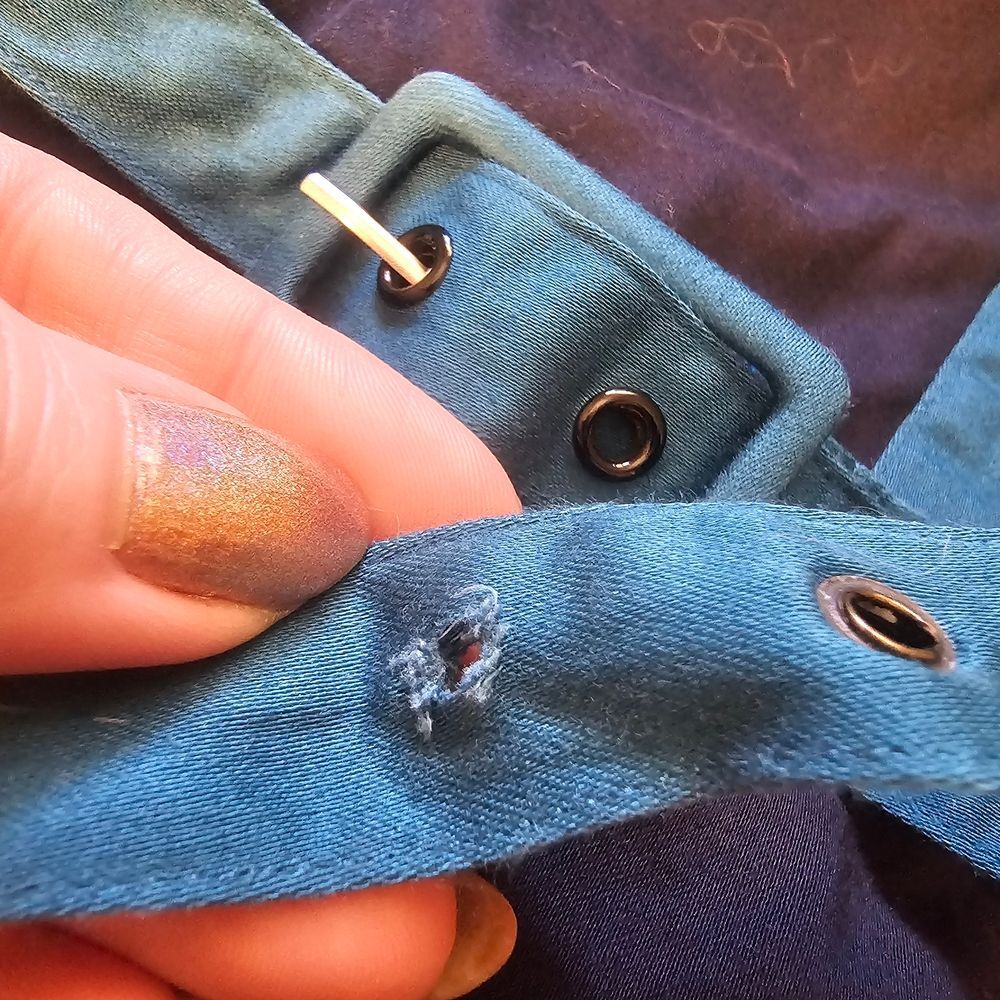 Voodoo Vixen Teal and Navy Dress - Picture 6 of 8